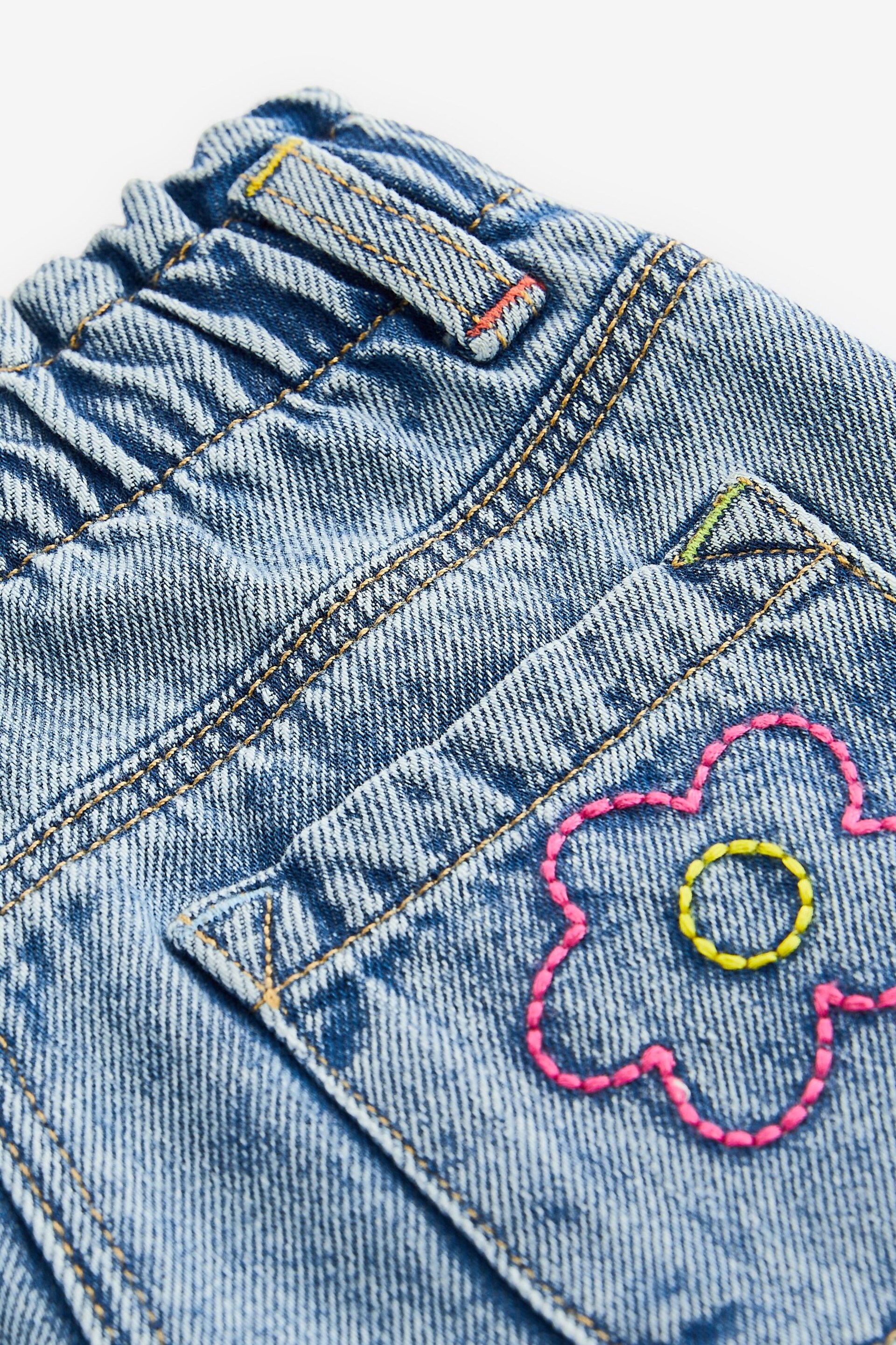 Denim Embroidered Shorts (3mths-7yrs) - Image 7 of 7