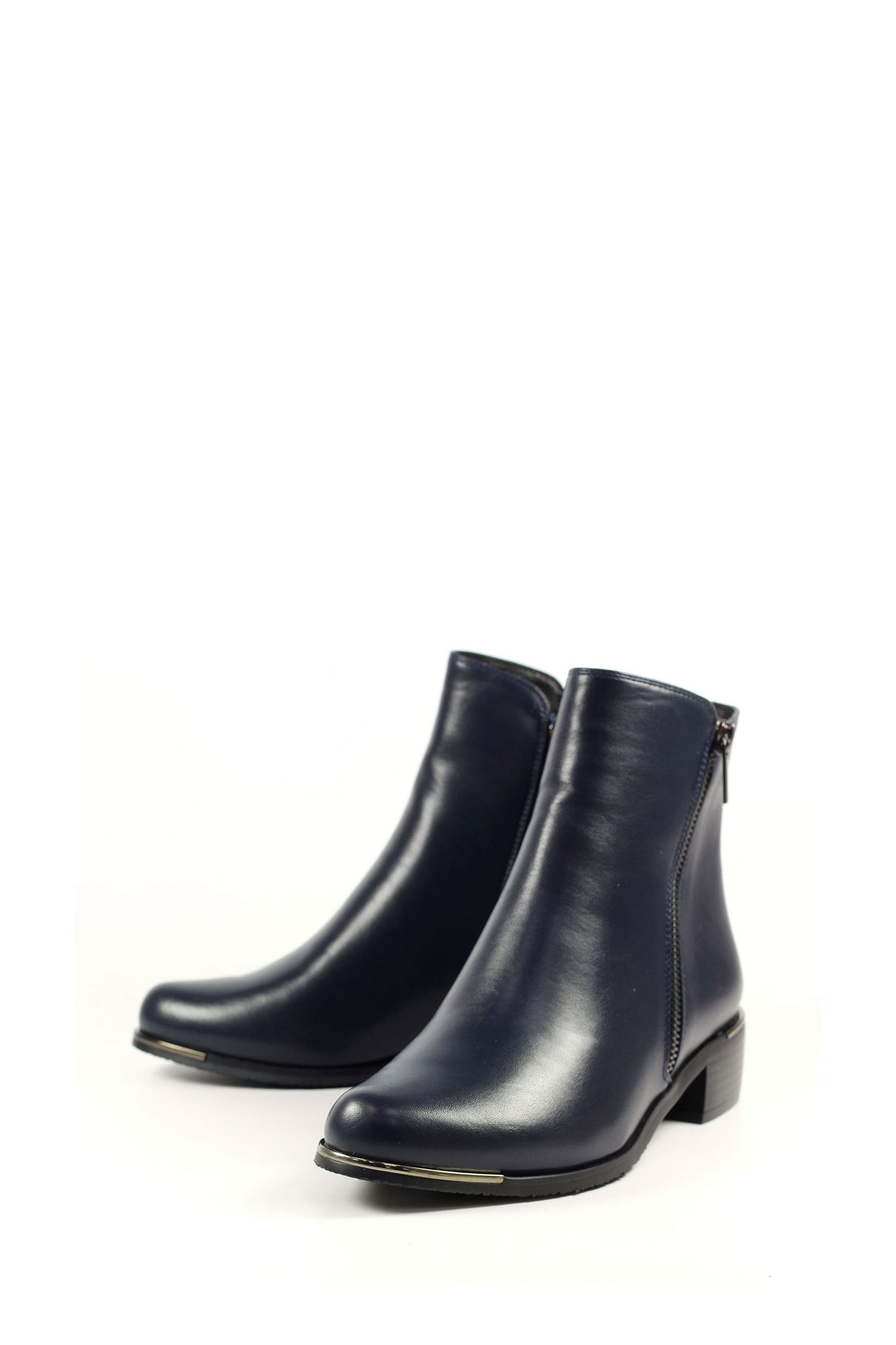 Navy ankle boots next clearance