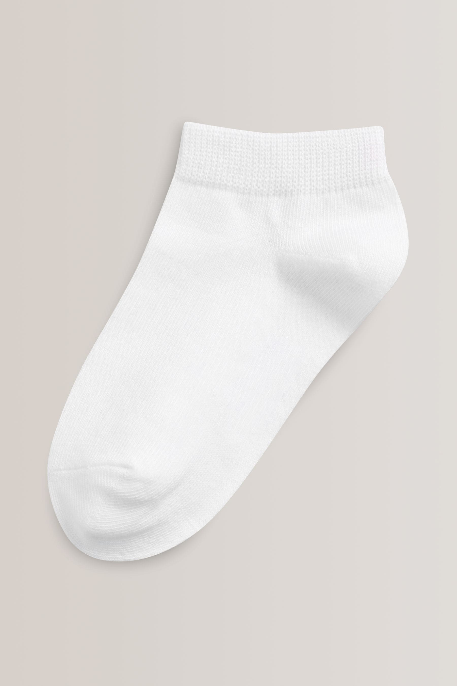 Buy White 5 Pack Cotton Rich Trainer Socks from the Next UK online shop