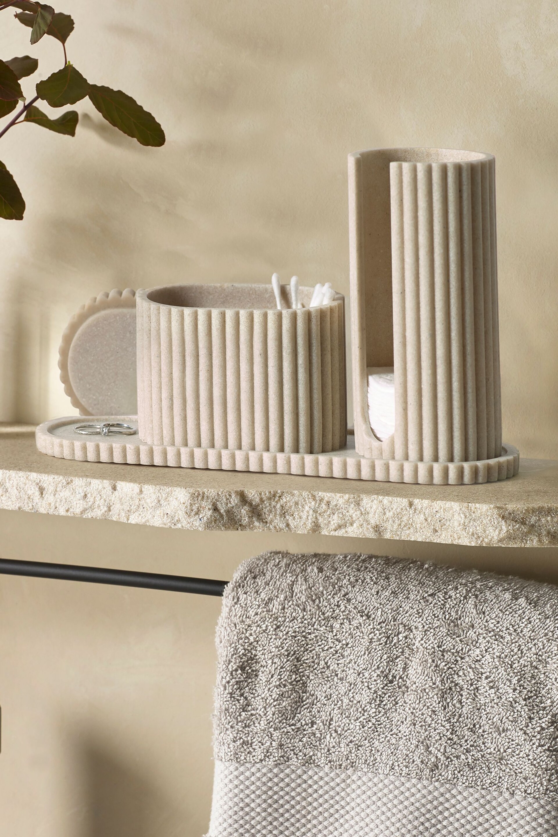 Natural Ribbed Storage Set - Image 1 of 4