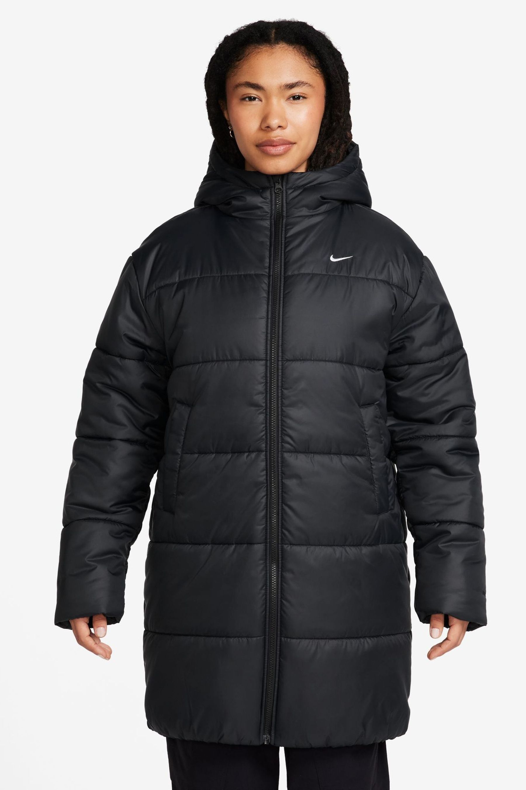 Buy Nike Black Therma FIT Sportswear Classic Puffer Loose Parka from the Next UK online shop