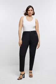 River Island Black Curve Skinny Fit Trousers - Image 1 of 4