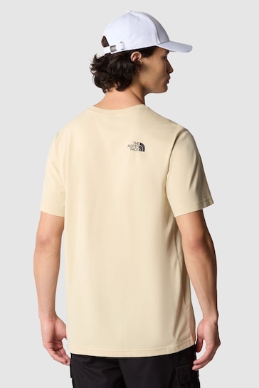 The North Face Brown Mens Simple Dome Short Sleeve T-Shirt