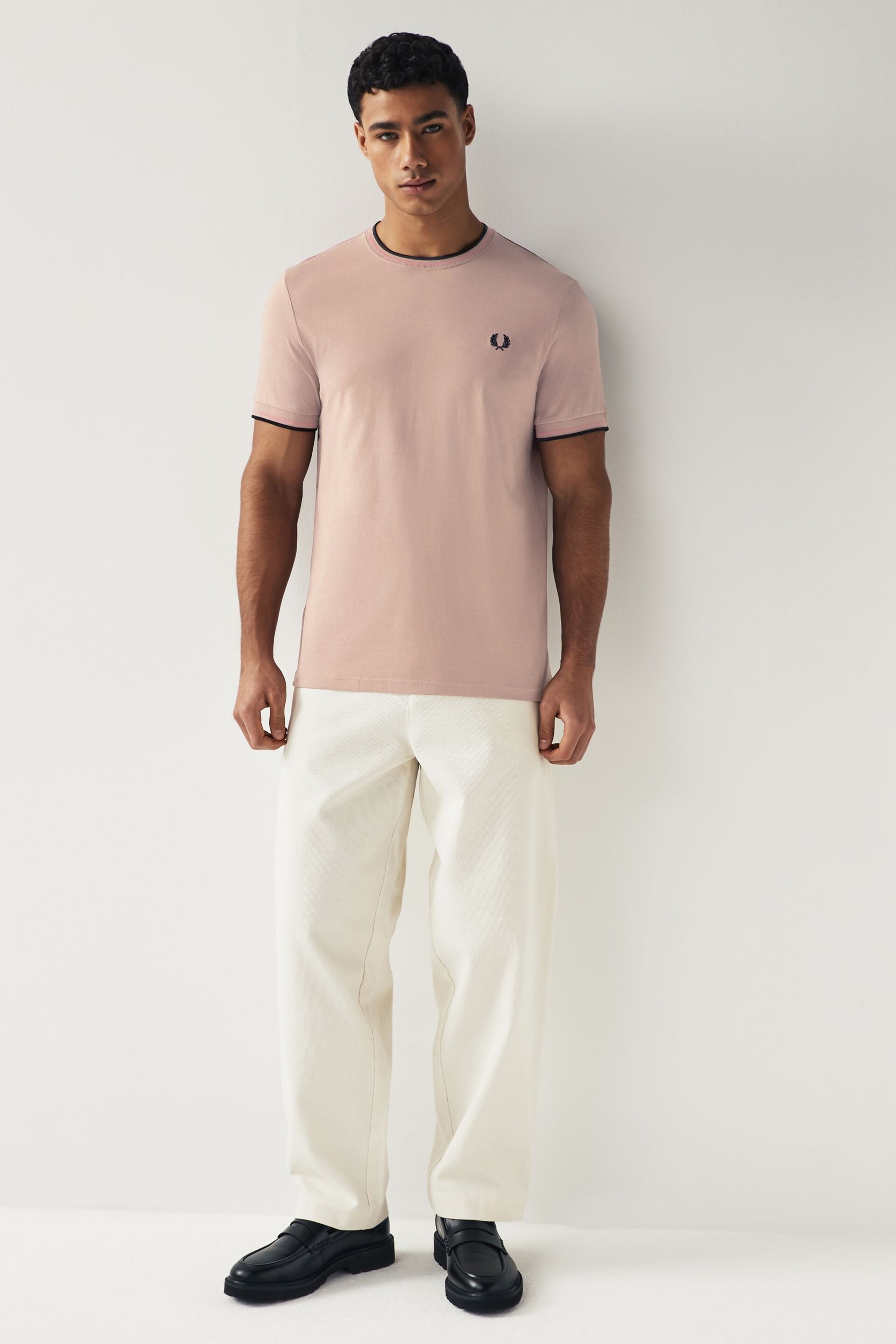 Fred Perry Twin Tipped Logo T-Shirt - Image 2 of 6