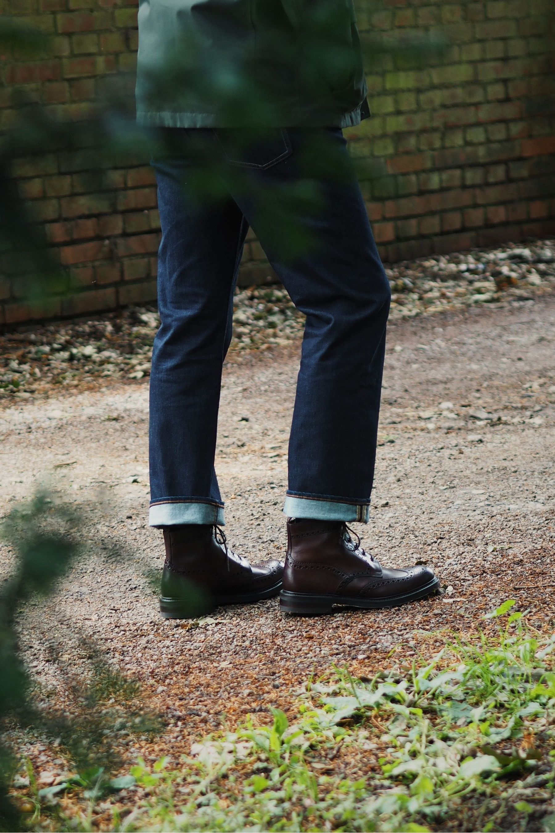 Buy Loake Calf Heavy Dark Brown Brogue Boots from Next Luxembourg