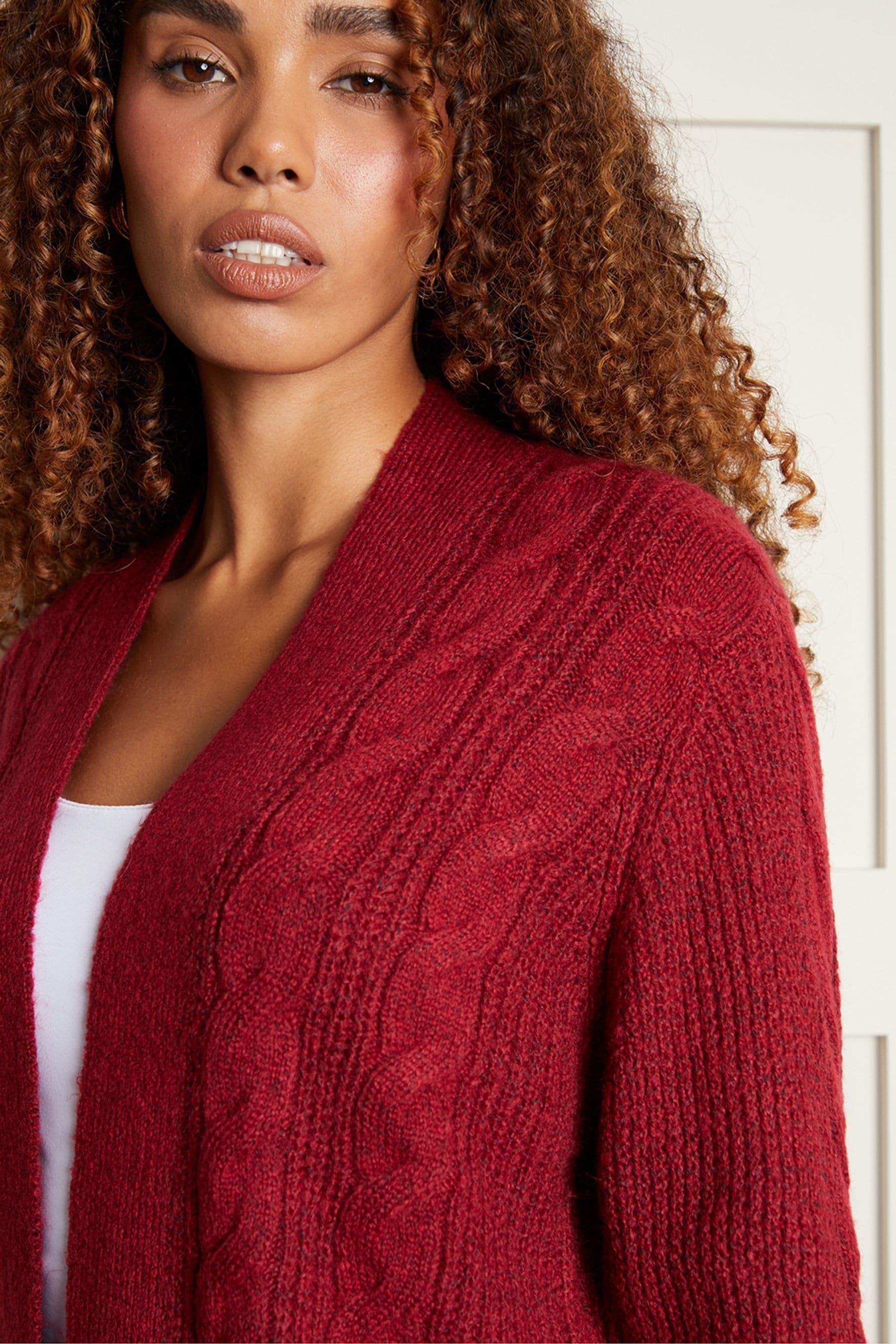 Red cardigans deals