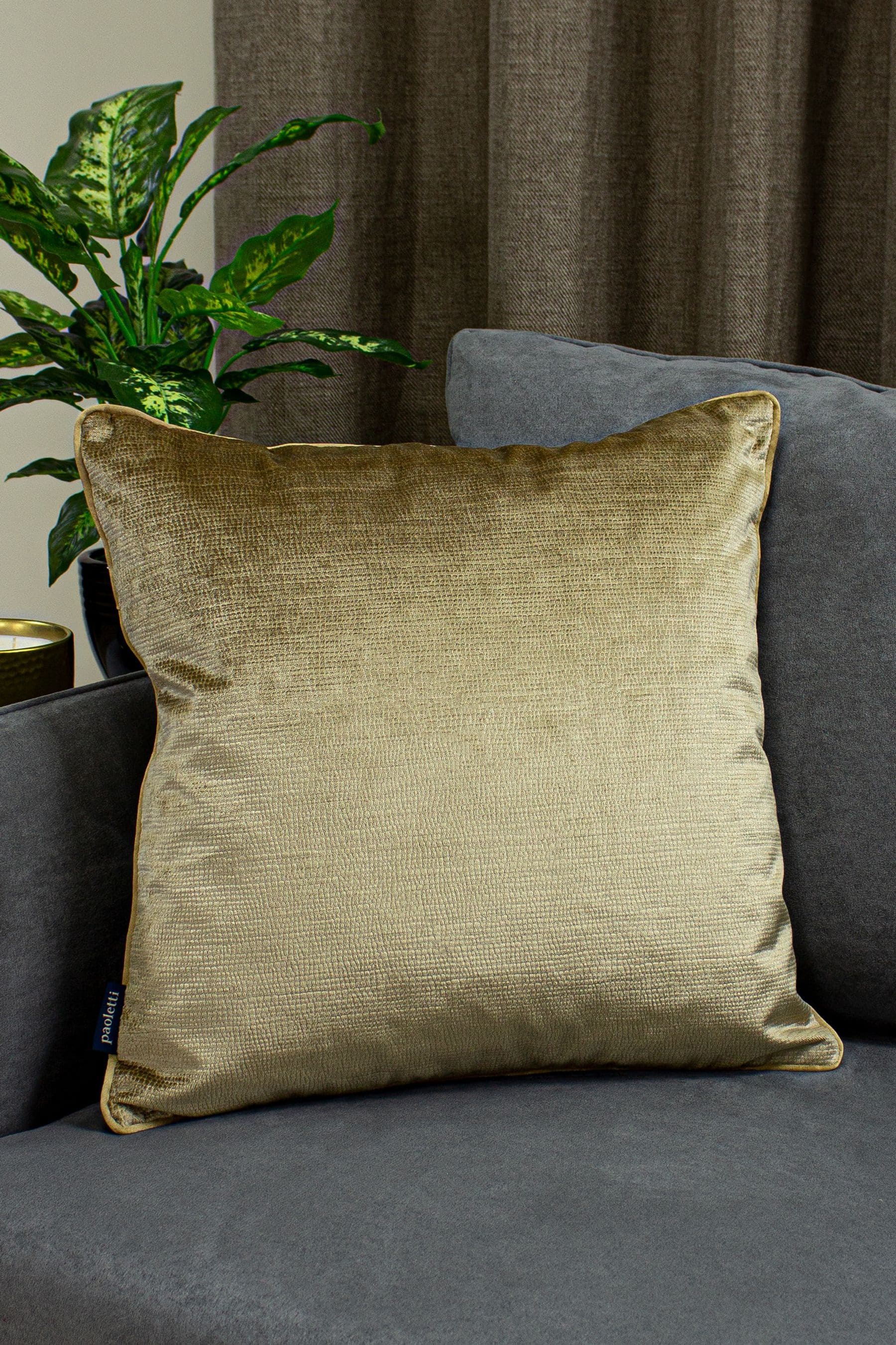 Paoletti hot sale cushions gold