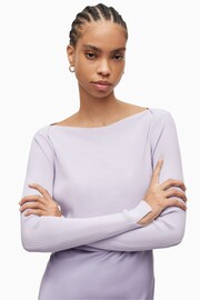 AllSaints Purple Hera Dress - Image 5 of 7