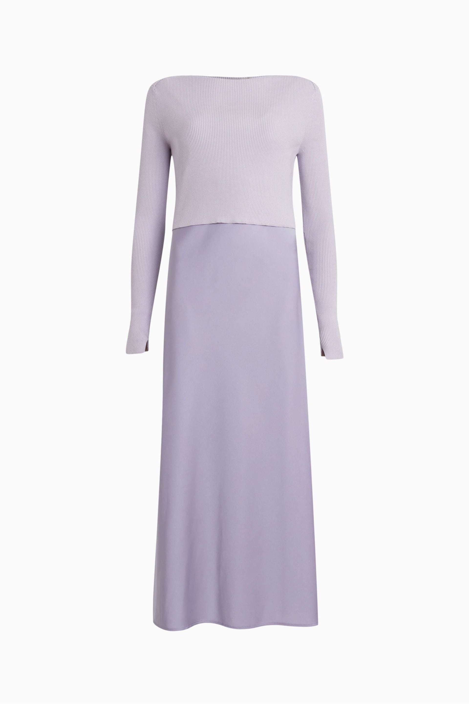 AllSaints Purple Hera Dress - Image 7 of 7