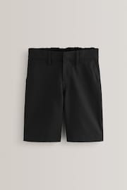 Black Regular Waist Flat Front Shorts (3-14yrs) - Image 1 of 4