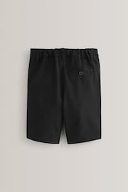 Black Regular Waist Flat Front Shorts (3-14yrs) - Image 2 of 4