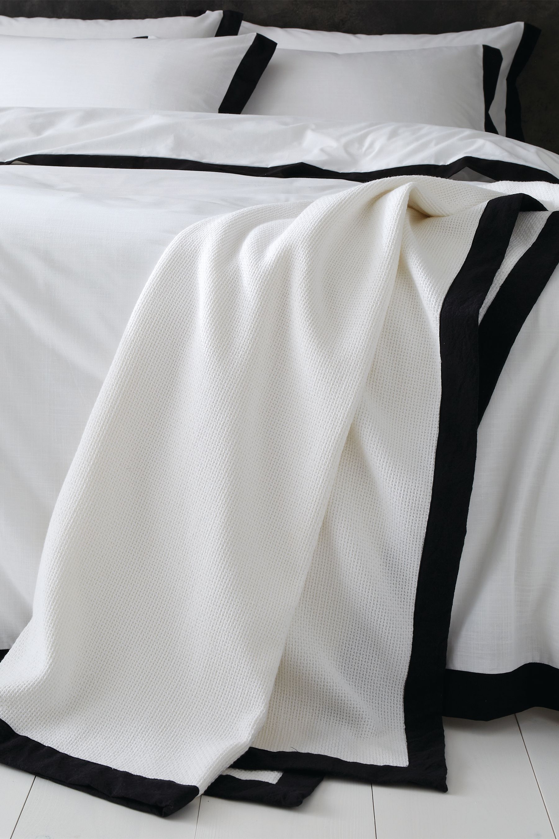 Buy Style Sisters White Waffle 100 Cotton Throw from the Next UK online shop