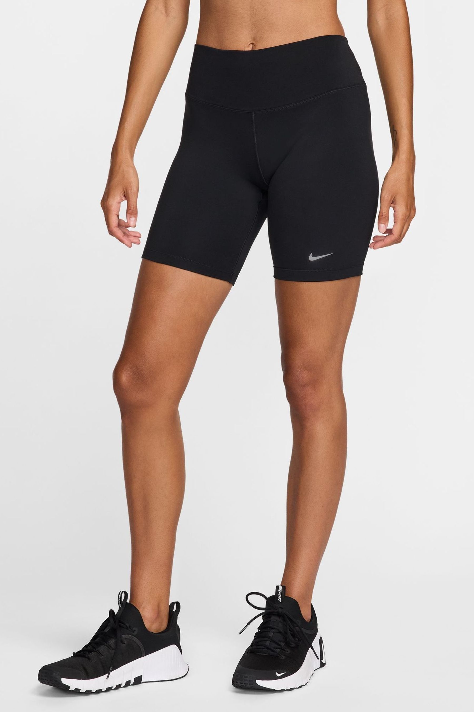 Buy Nike Black One High Rise Shorts from Next Luxembourg