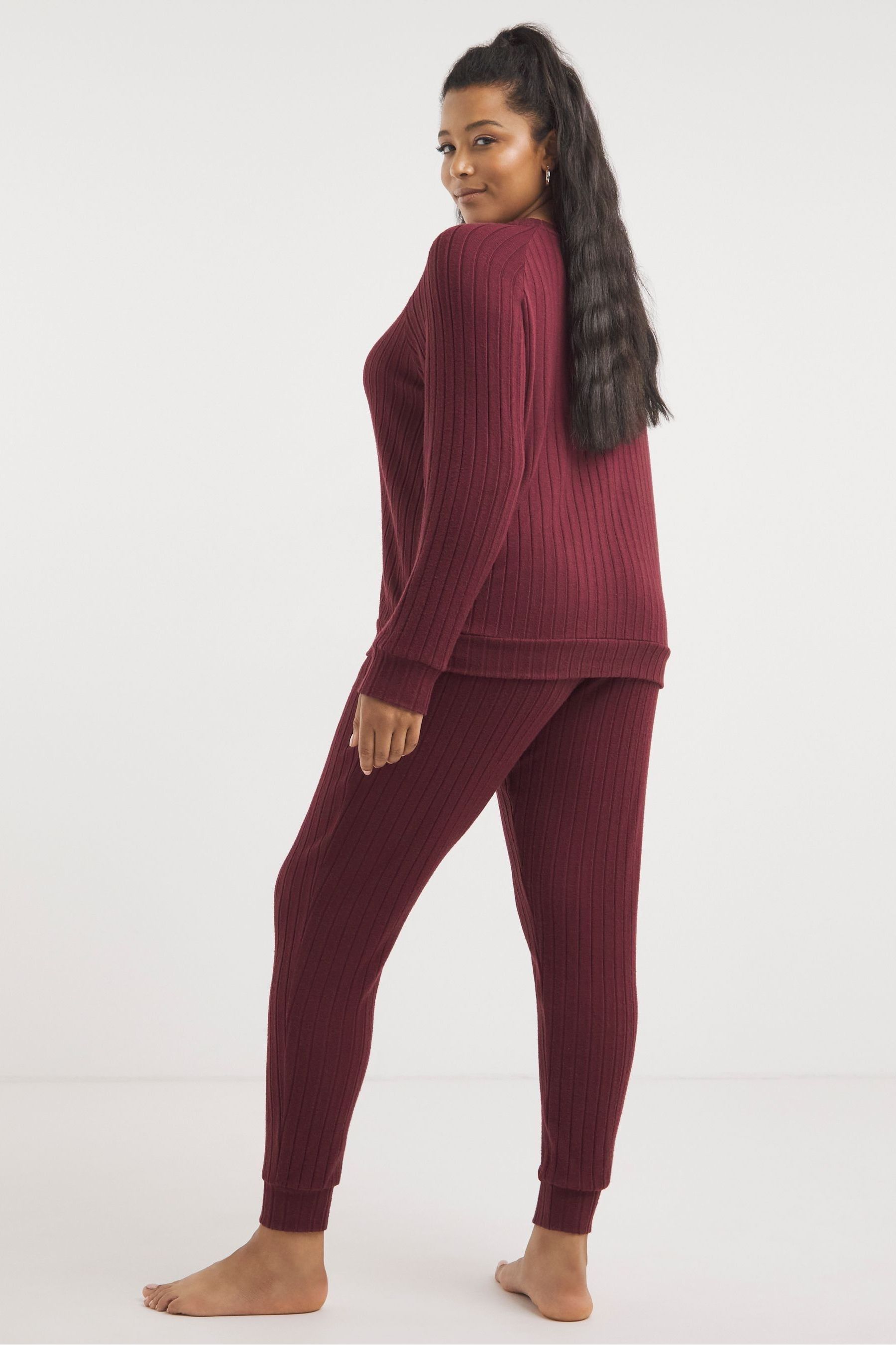 Soft hot sale ribbed joggers