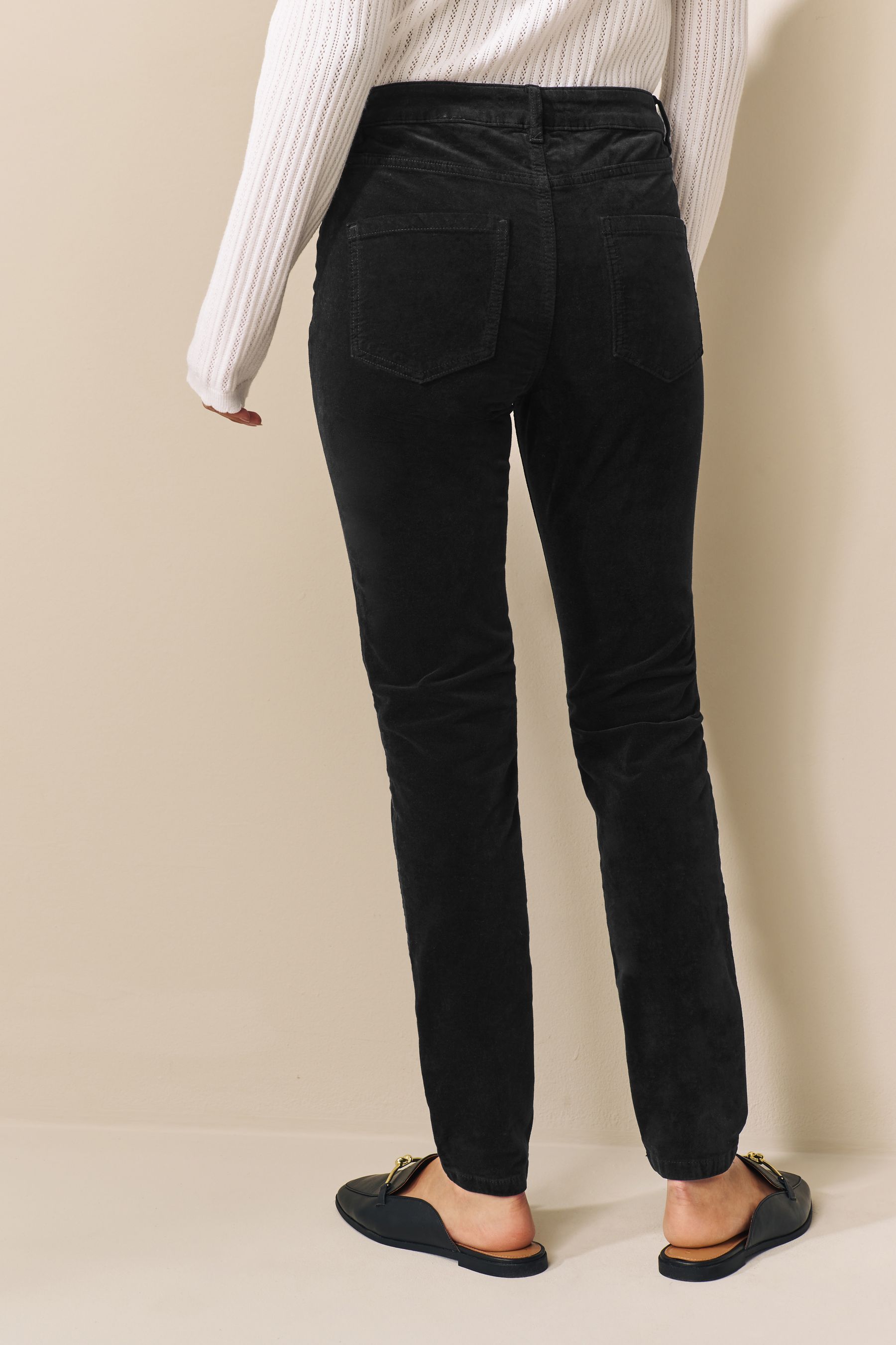 Buy Black Velvet Skinny Jeans from Next Luxembourg