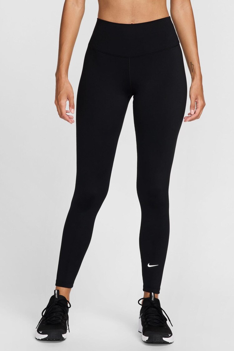 Nike Black One High Rise Leggings - Image 1 of 7