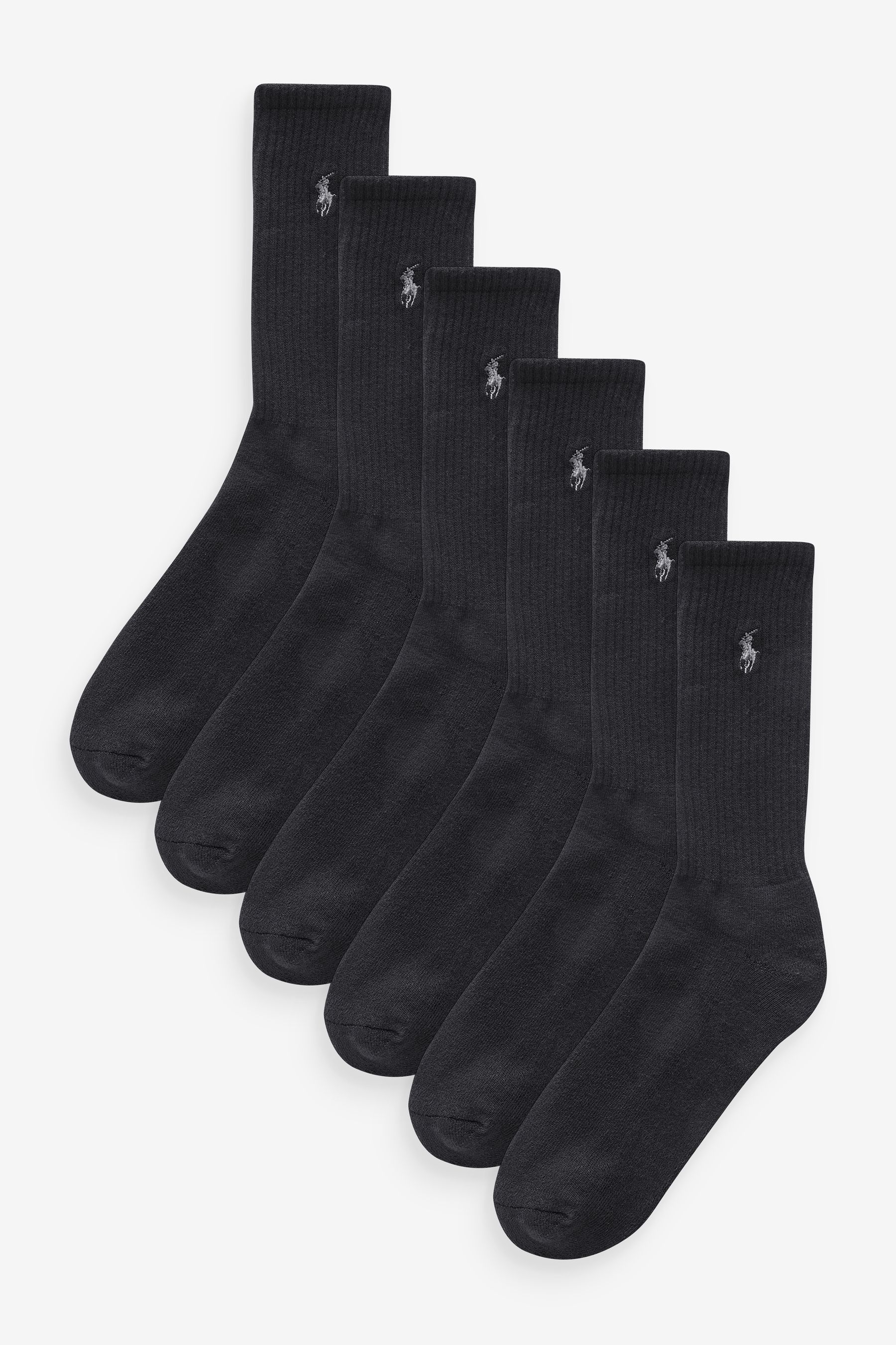 Buy Polo Ralph Lauren Pony Logo Ribbed Crew Socks 3 Pack from the Next UK online shop