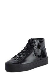 Kickers Black Tovni Hi Womens Adult Stack Patent Leather Shoes - Image 3 of 6