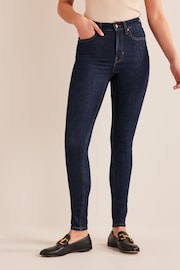 Boden Dark Blue Mid Rise Skinny Jeans - Image 1 of 6