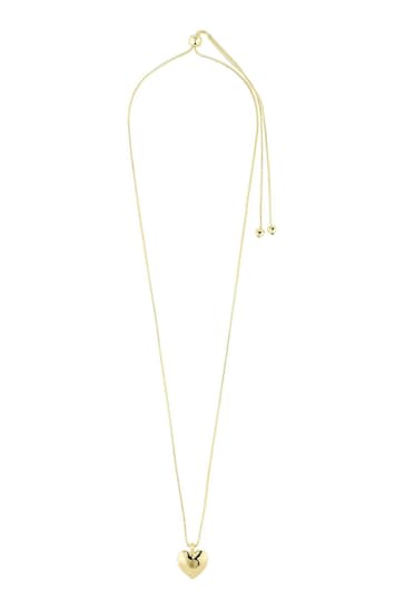 PILGRIM Gold SOPHIA Recycled Heart Necklace Adjustable