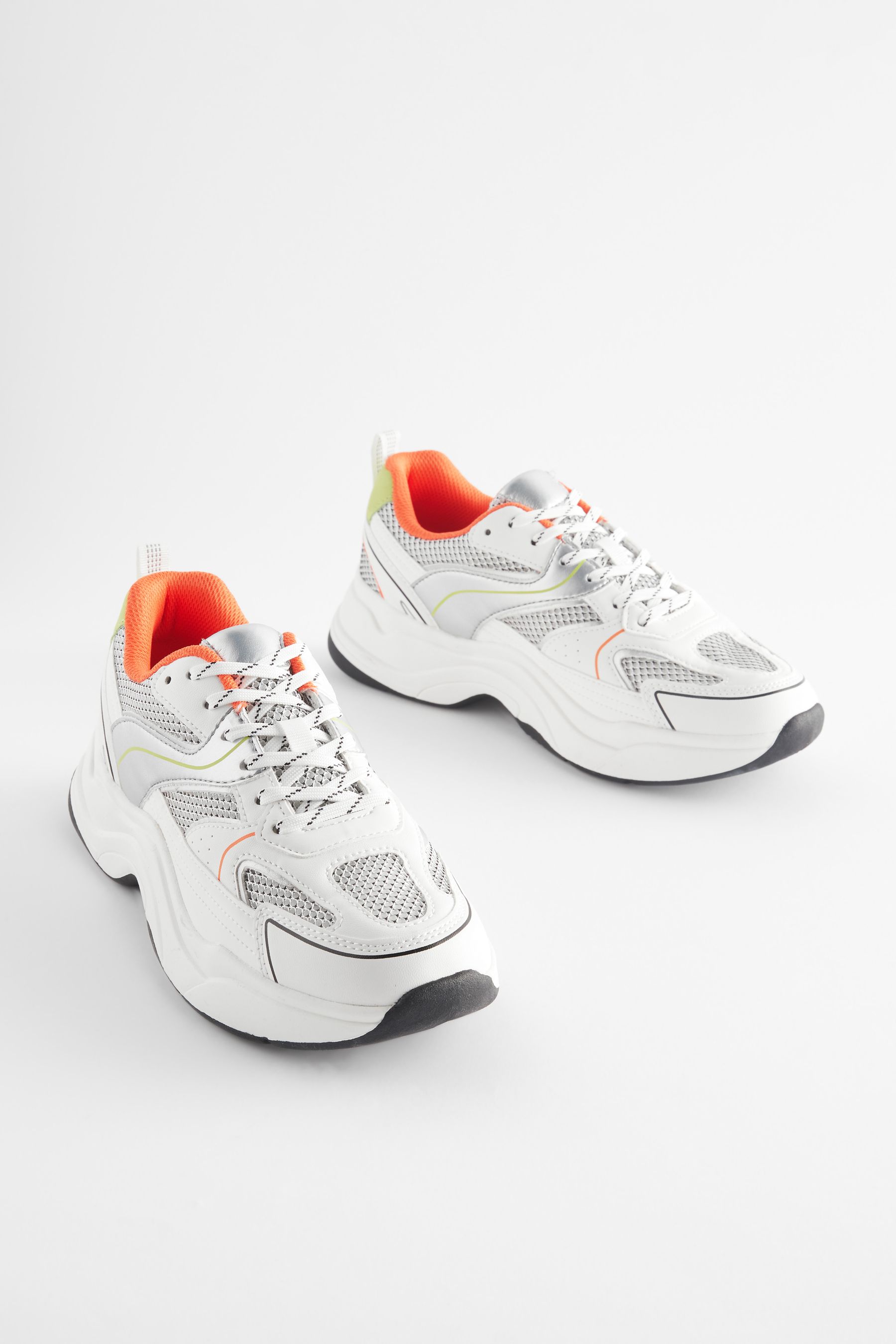 Lace up front chunky sole trainers online