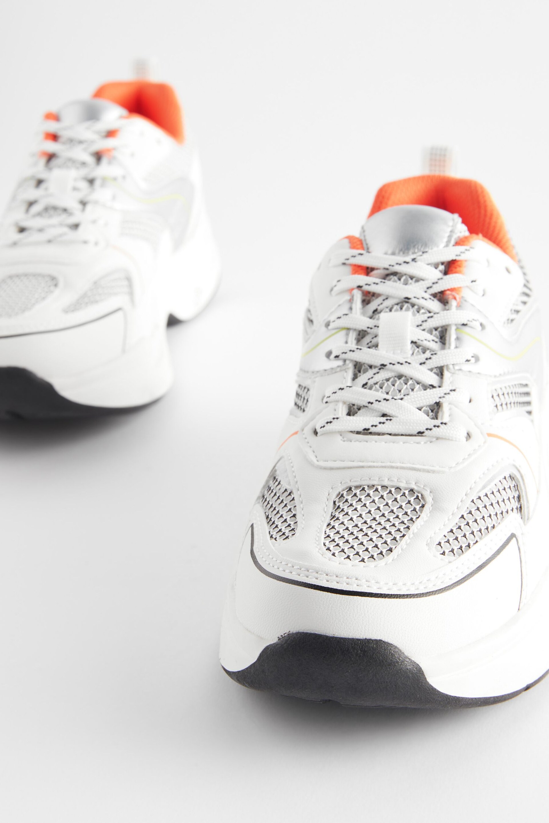 White/Colour Forever Comfort® Chunky Sole Lace Up Trainers - Image 5 of 6