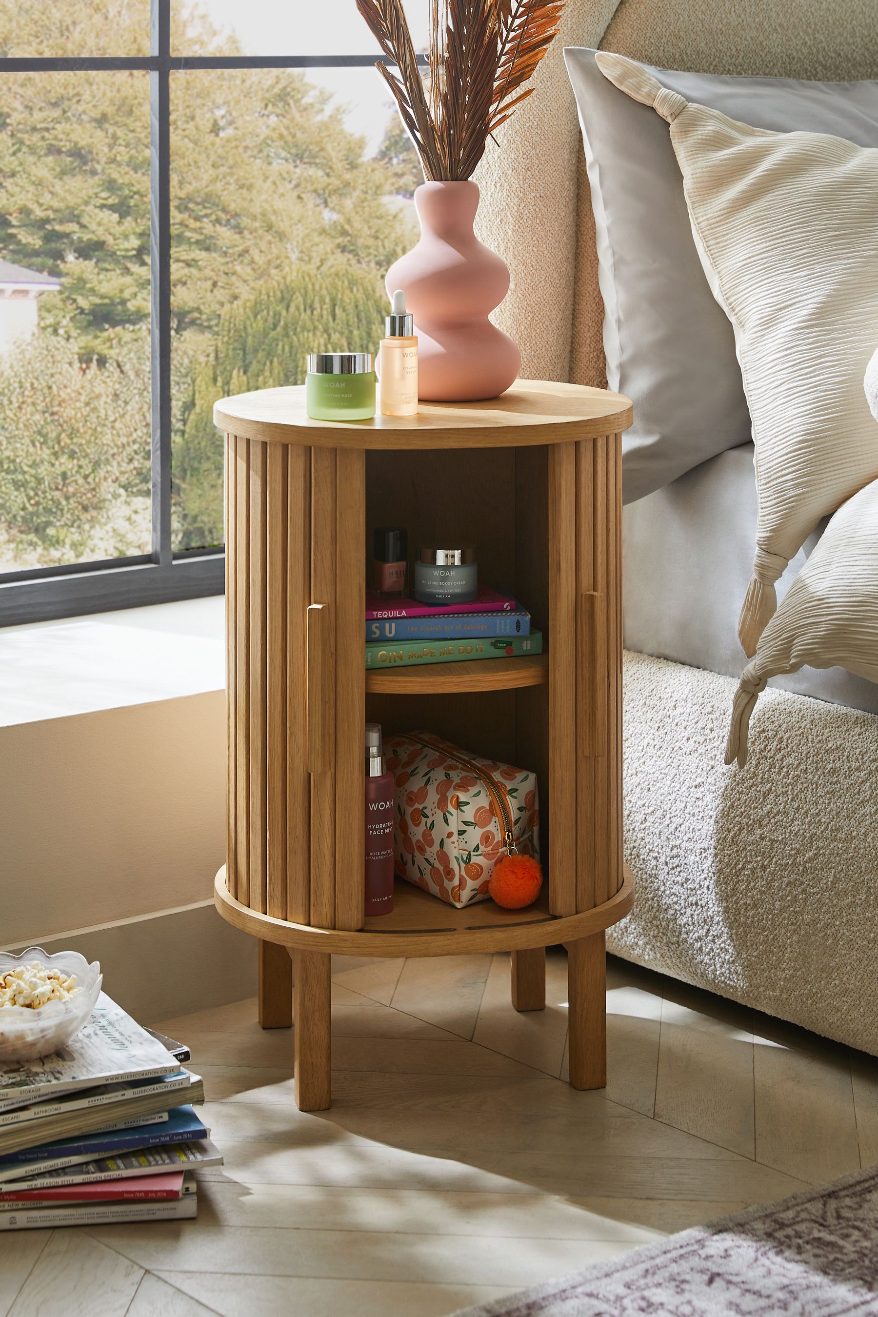 Natural online oak nightstand