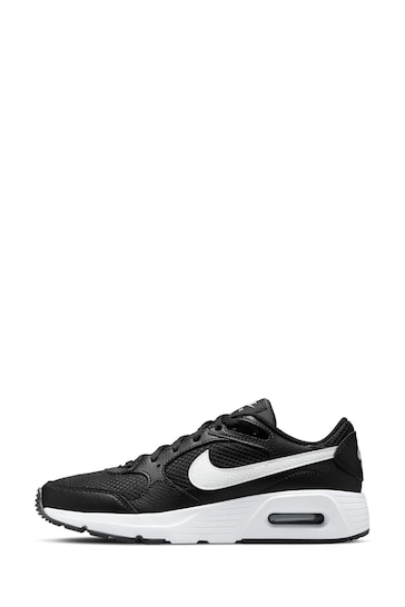 Nike Black/White Youth Air Max SC Trainers