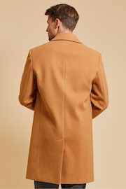 Threadbare Nude Luxe Single Breasted Tailored Coat - Image 2 of 4