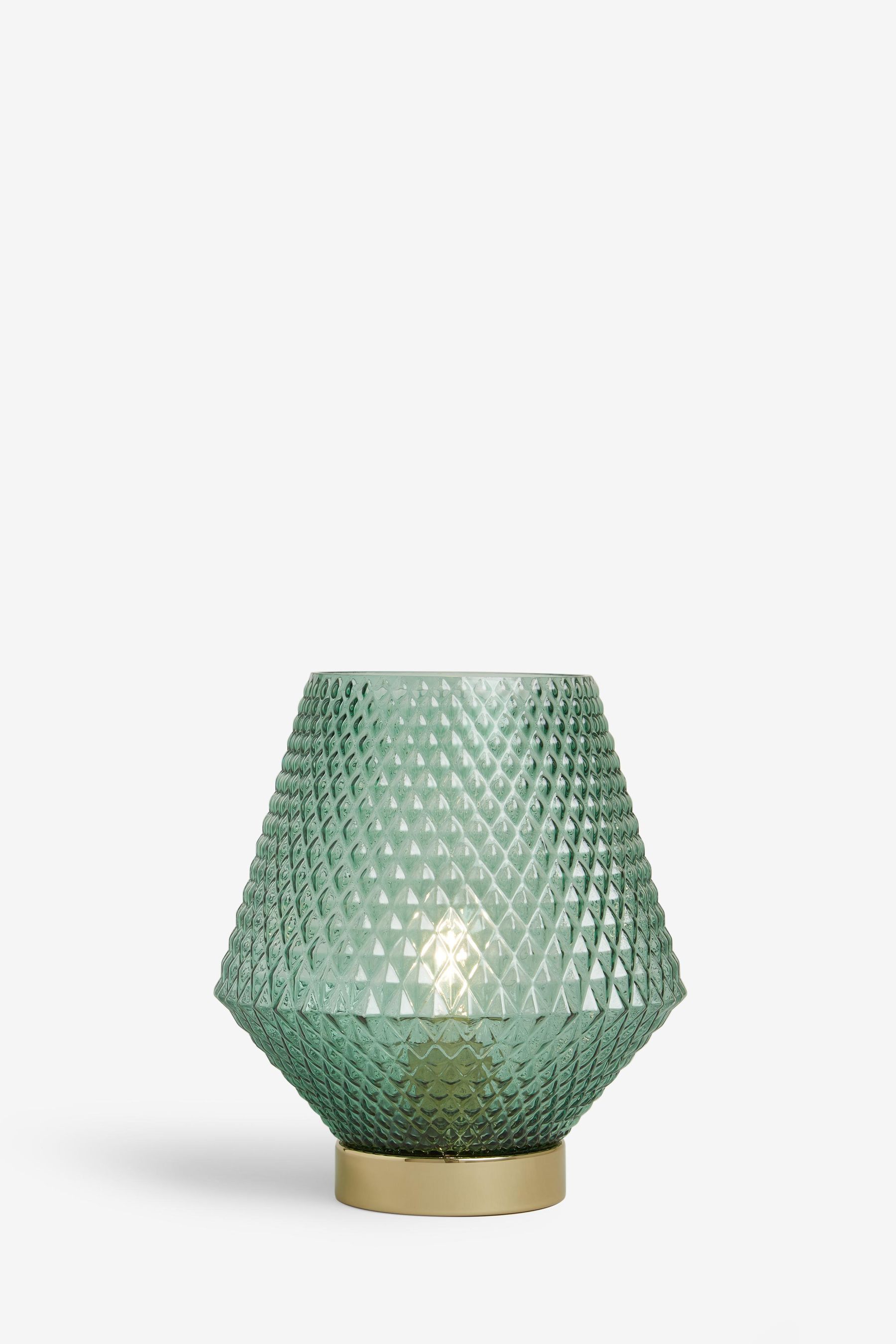 Buy Green Battery Operated Medium Tapered Ambient Lamp from the