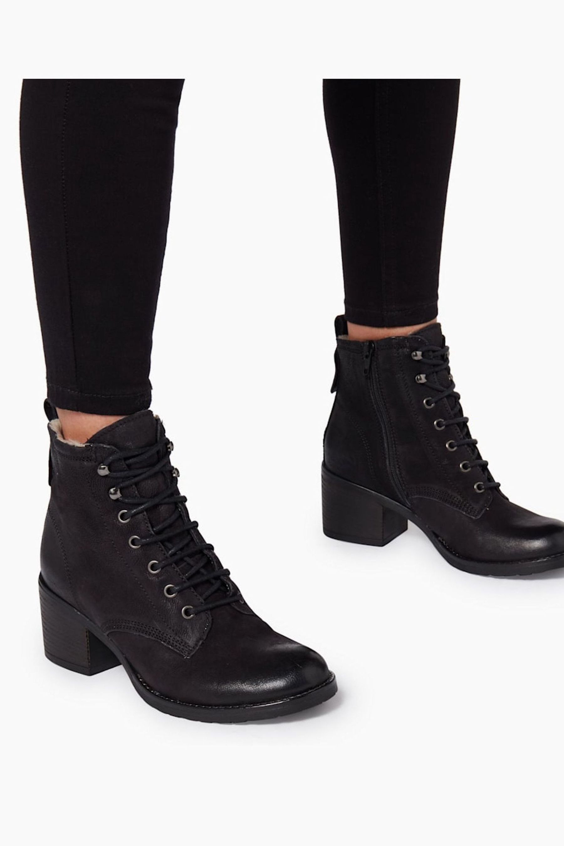 Buy Dune London Black Warm Lined Patsie Ankle Boots from Next Luxembourg