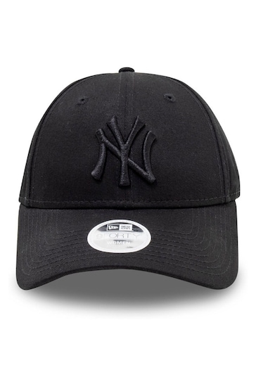 Buy New Era® New York Yankees Essential Womens All Black 9FORTY Cap ...
