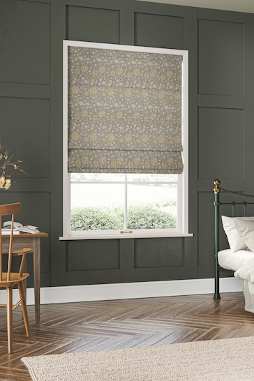 William Morris At Home Grey Wild Tulip Made to Measure Roman Blinds