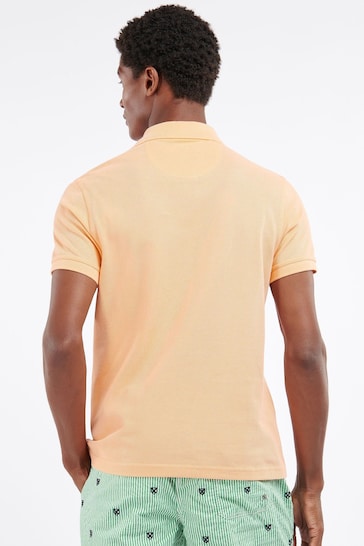 Barbour® Orange Coral Classic Pique Polo Shirt