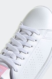 adidas Off White Sportswear Advantage Trainers - Image 18 of 19