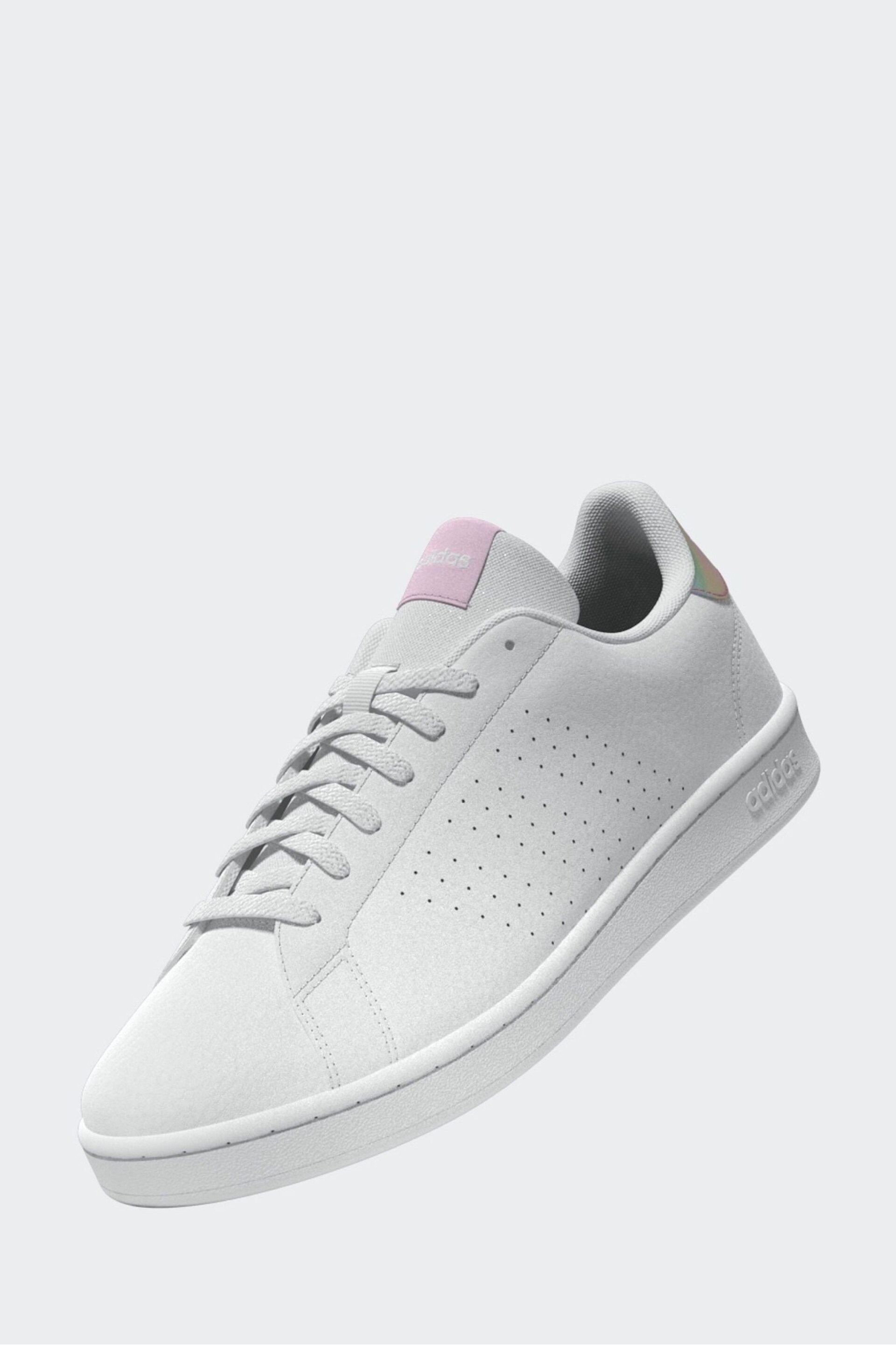 adidas Off White Sportswear Advantage Trainers - Image 8 of 19