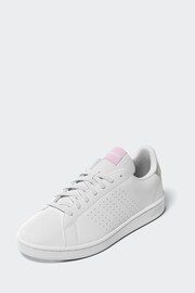 adidas Off White Sportswear Advantage Trainers - Image 9 of 19