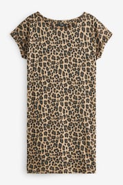 Animal 100% Cotton Relaxed Capped Sleeve Tunic Dress - Image 6 of 6