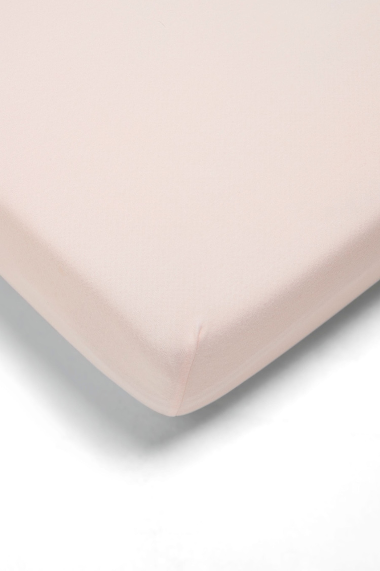 Mamas & Papas Pink Cot Bed 100% Cotton Fitted Sheet - Image 1 of 1