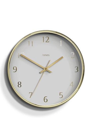 Gold Penny Gold/Grey Dial Wall Clock