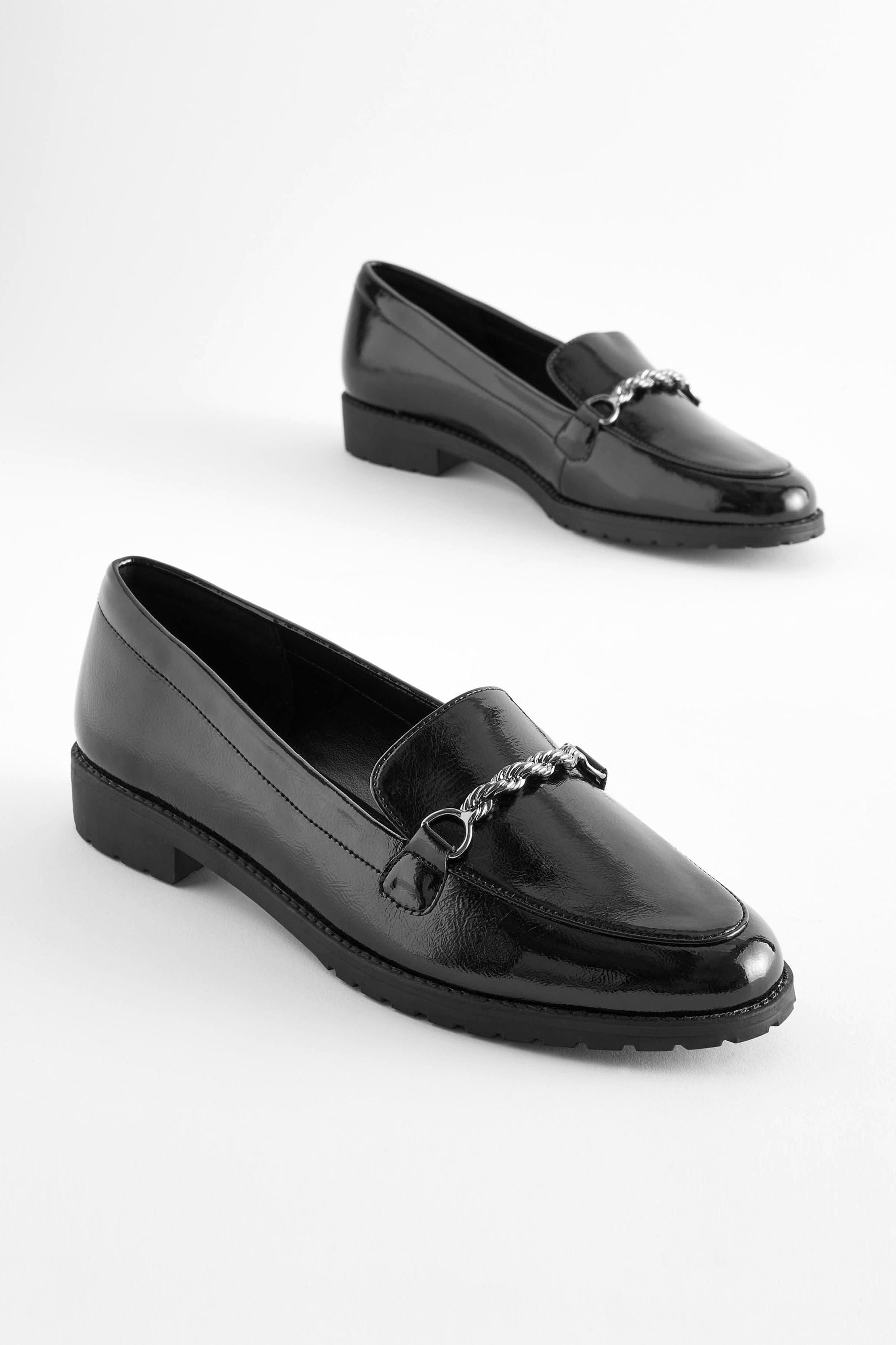 Comfortable black shop loafers