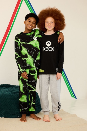 Xbox Black/Green Pyjamas 2 Pack (3-16yrs)