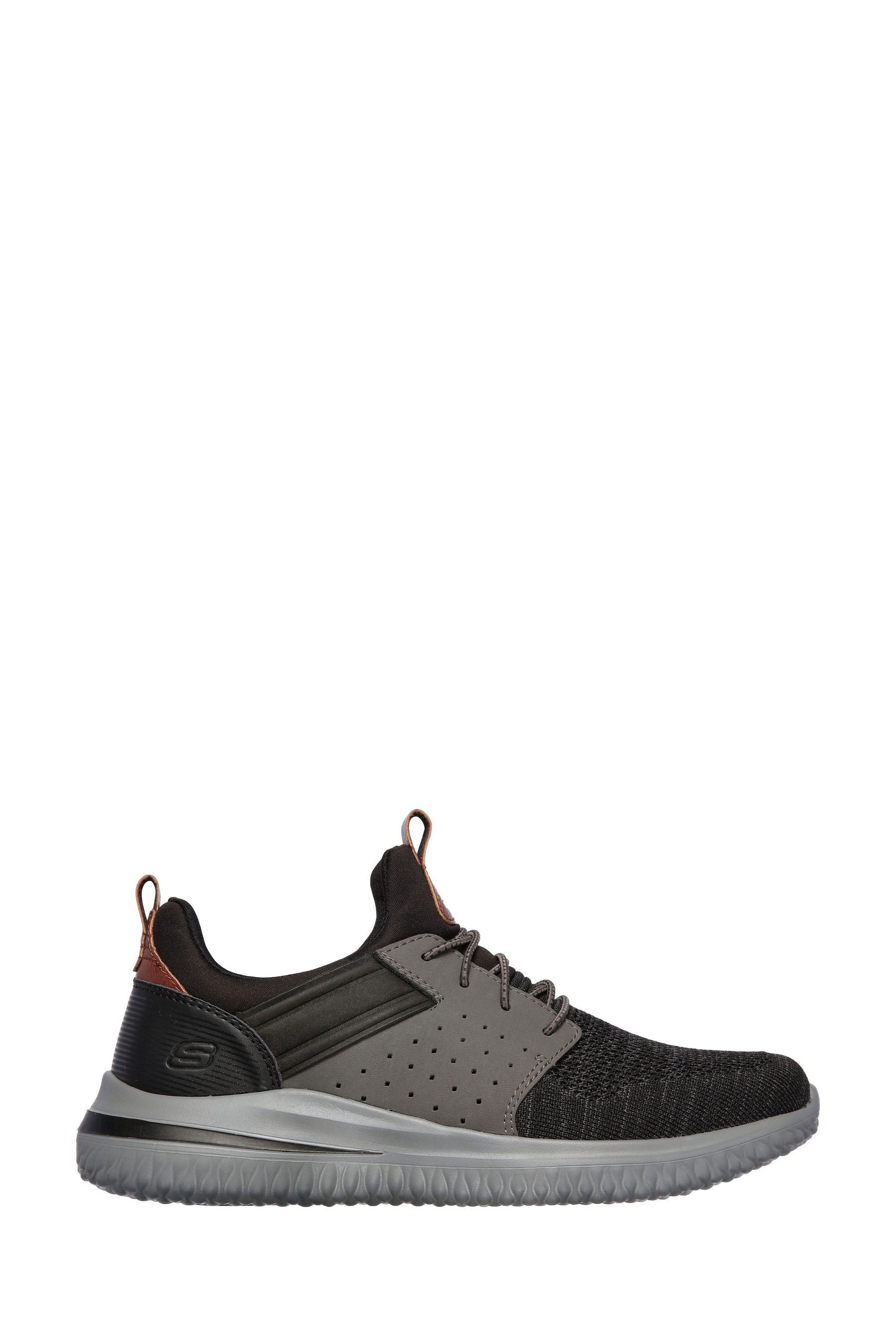 Buy Skechers Black Delson 3.0 Cicada Mens Trainers from Next Luxembourg