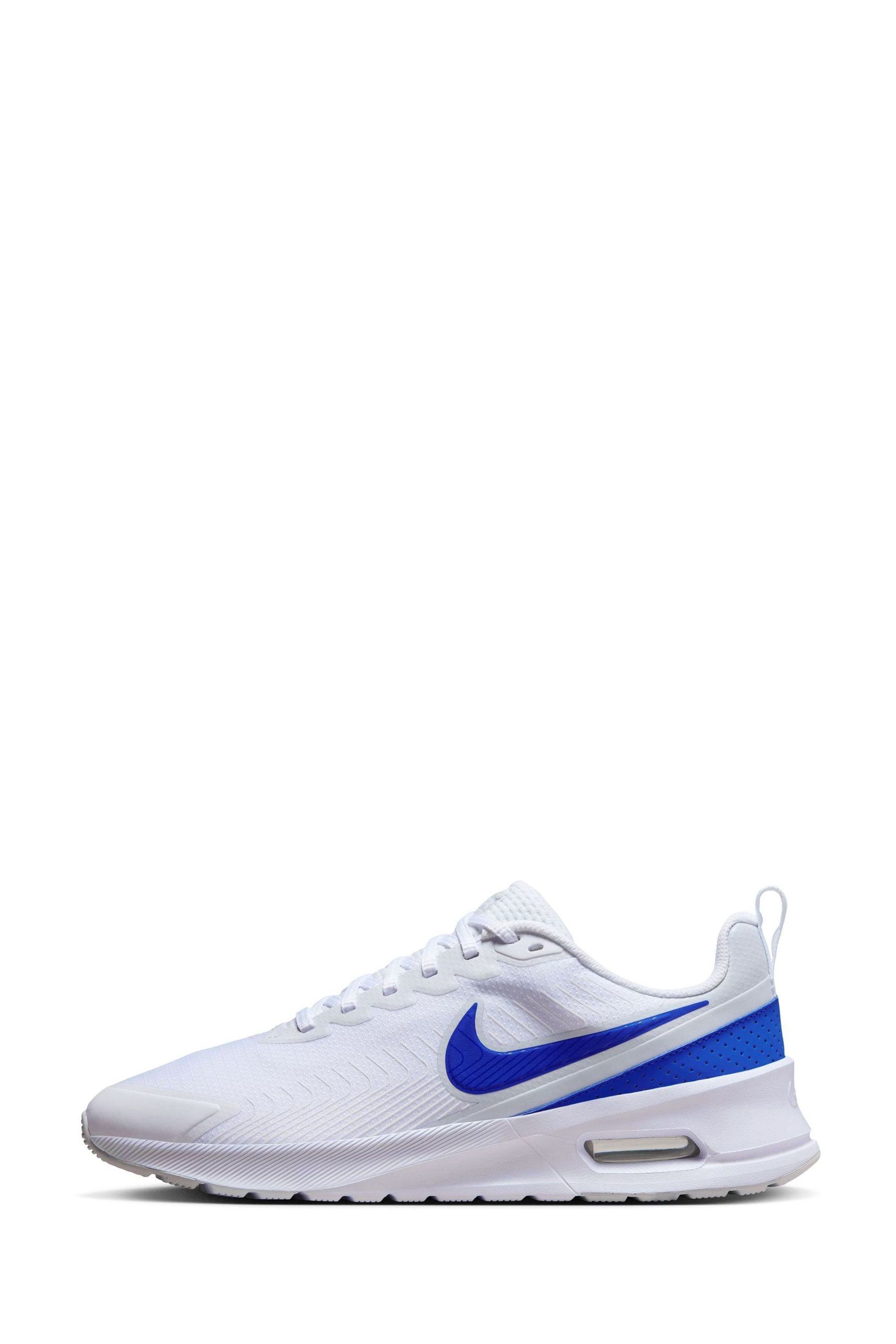 Buy Nike White Blue Air Max Nuaxis Trainers from the Next UK online shop