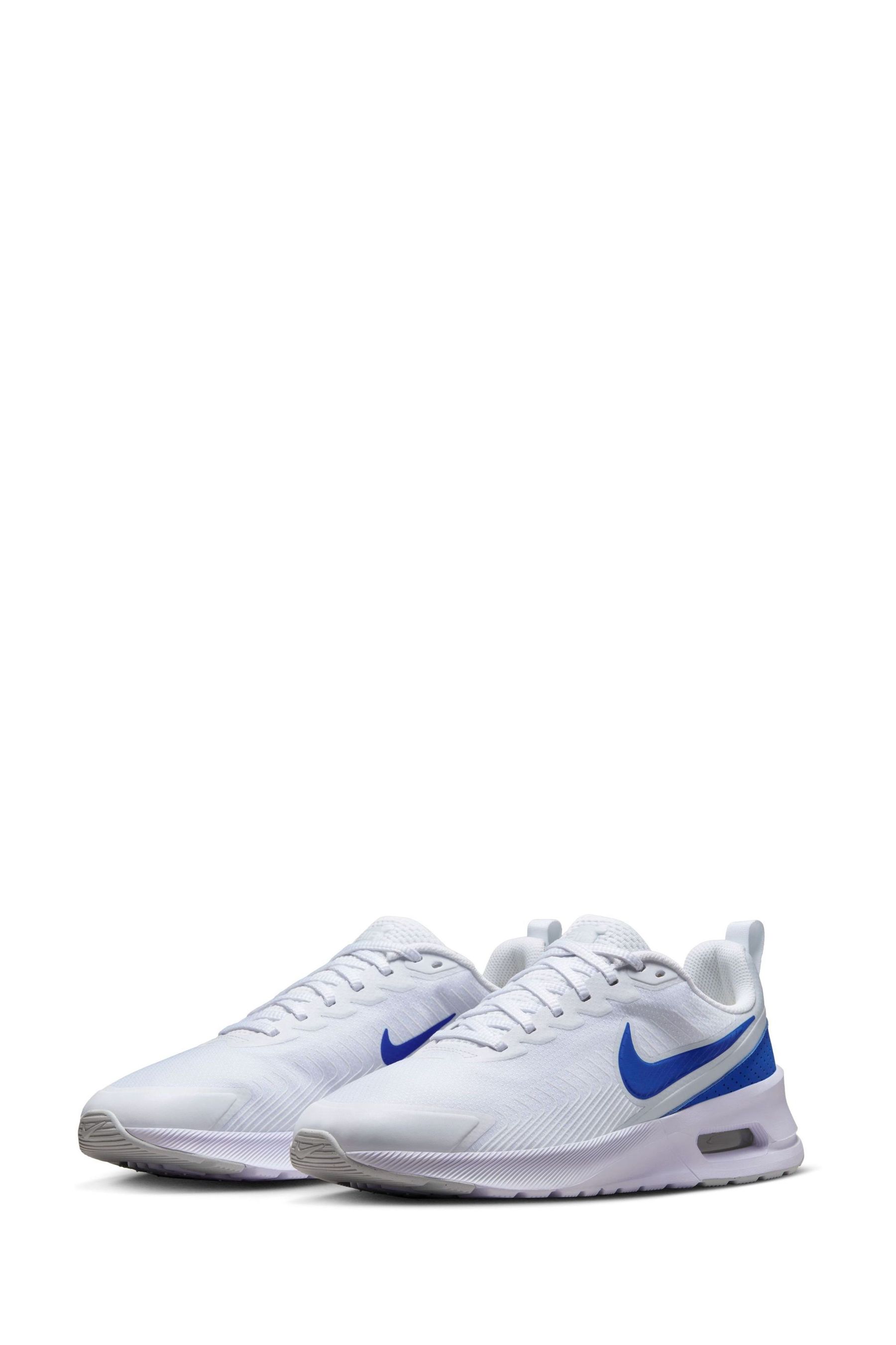 Buy Nike White Blue Air Max Nuaxis Trainers from the Next UK online shop