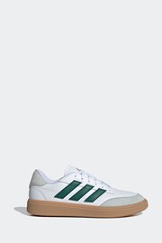 adidas NMD White/Dark Green Courtblock Trainers - Image 1 of 6