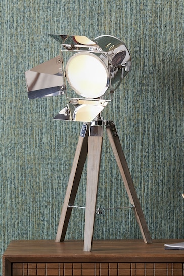 Pacific Grey Hereford Tripod Table Lamp