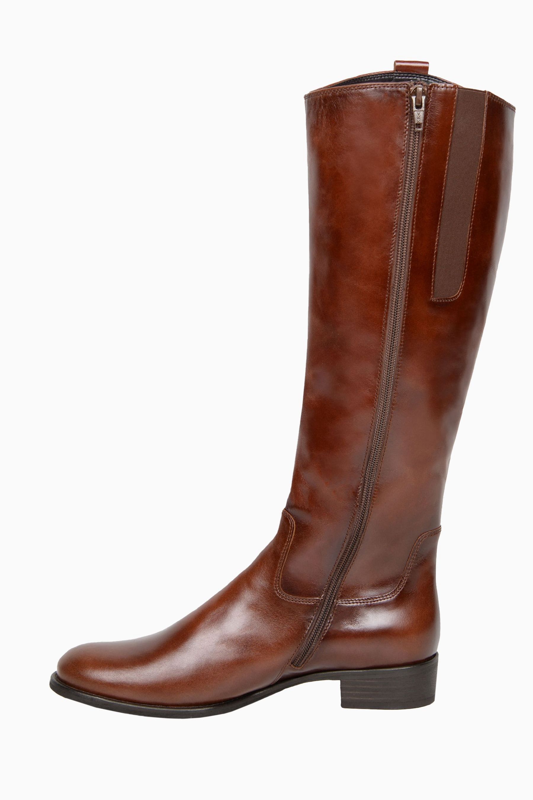 Buy Gabor Brook Sattel Brown Leather Knee Length Fashion Boots