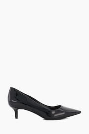 Dune London Black Advanced Mid Heel Court Shoes - Image 2 of 5