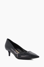 Dune London Black Advanced Mid Heel Court Shoes - Image 3 of 5